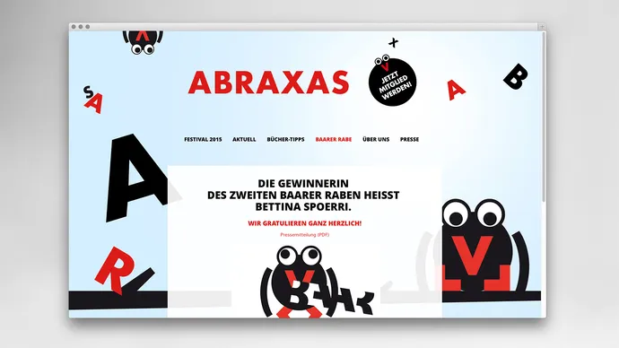 literatur festival zug kinder corporate design webdesign