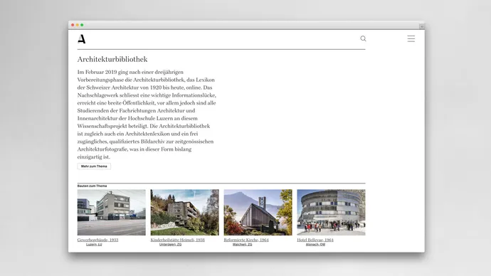 hochschule luzern technik architektur hslu architekturagenda architekturbibliothek corporate design webdesign ui ux 11