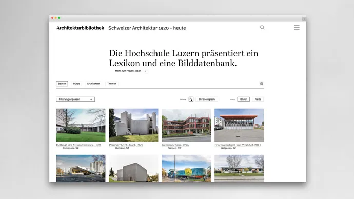 hochschule luzern technik architektur hslu architekturagenda architekturbibliothek corporate design webdesign ui ux 14