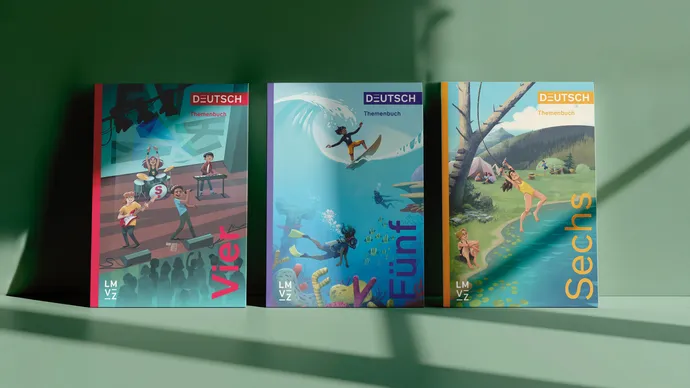 lehrmittelverlag zuerich lmvz deutsch hybrid lehrmittel lehrplan21 digitale lernplattform ui ux cover deutsch 4 5 6