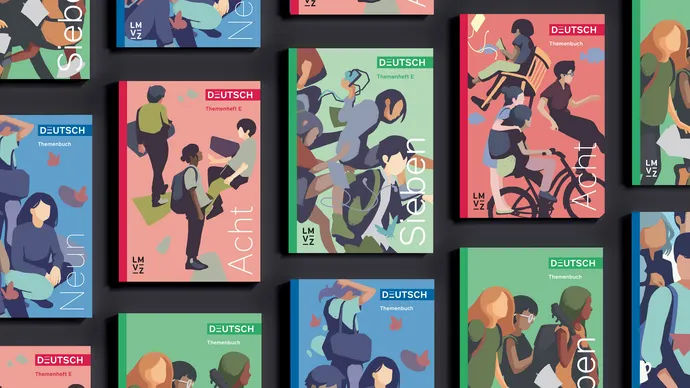 lehrmittelverlag zuerich lmvz deutsch hybrid lehrmittel lehrplan21 digitale lernplattform ui ux cover deutsch 7 8 9