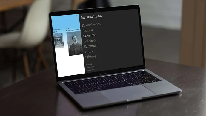 meinrad inglin stiftung luzern webdesign corporate design ui ux desktop