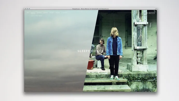 sleeyhouse band musik artwork plattencover webdesign 2