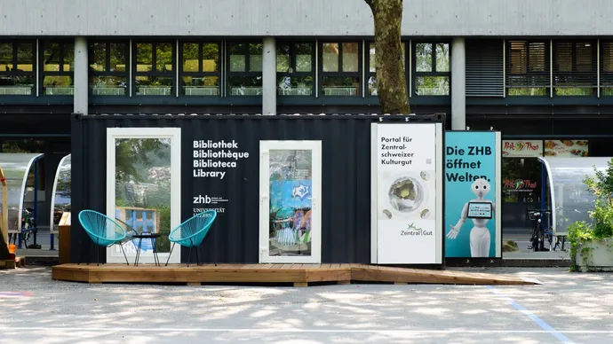 beschriftung zhb zentral und hochschul bibliothek luzern inseli zwichennutzung universum 3
