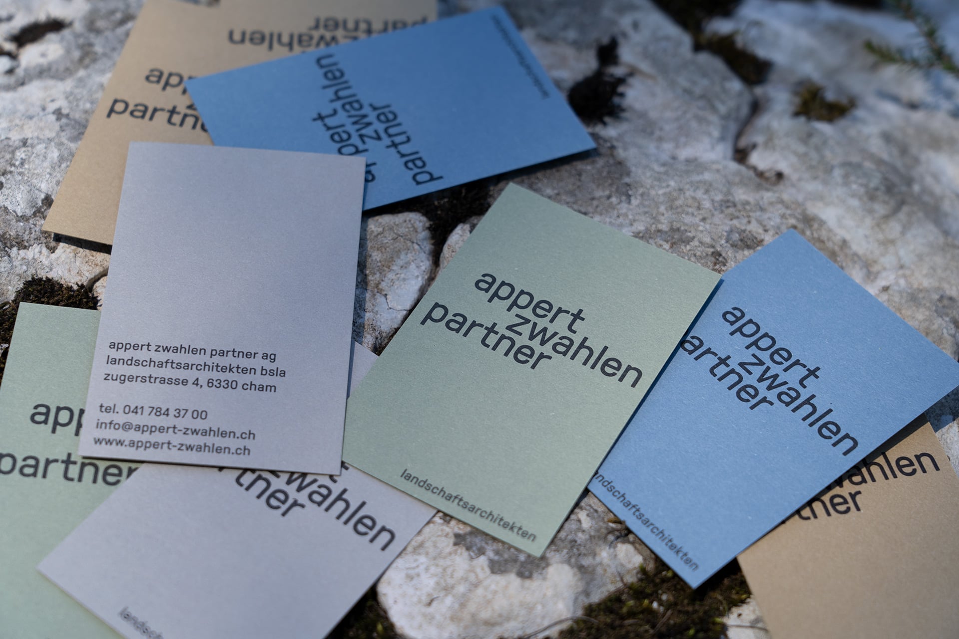 l’équipe [visuelle] – Grafik Agentur Emmenbruecke Luzern – Corporate Design, Webseite, Logo für Appert Zwahlen Partner Landschaftsarchitekten