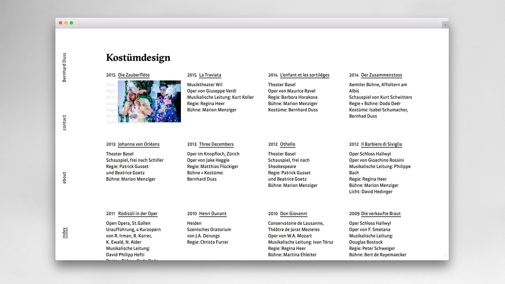 l’équipe [visuelle] – Bernhard Duss – Webdesign, UX-Design, Interaction Design, Web-Programming für den Textildesigner und Ausstellungsmacher