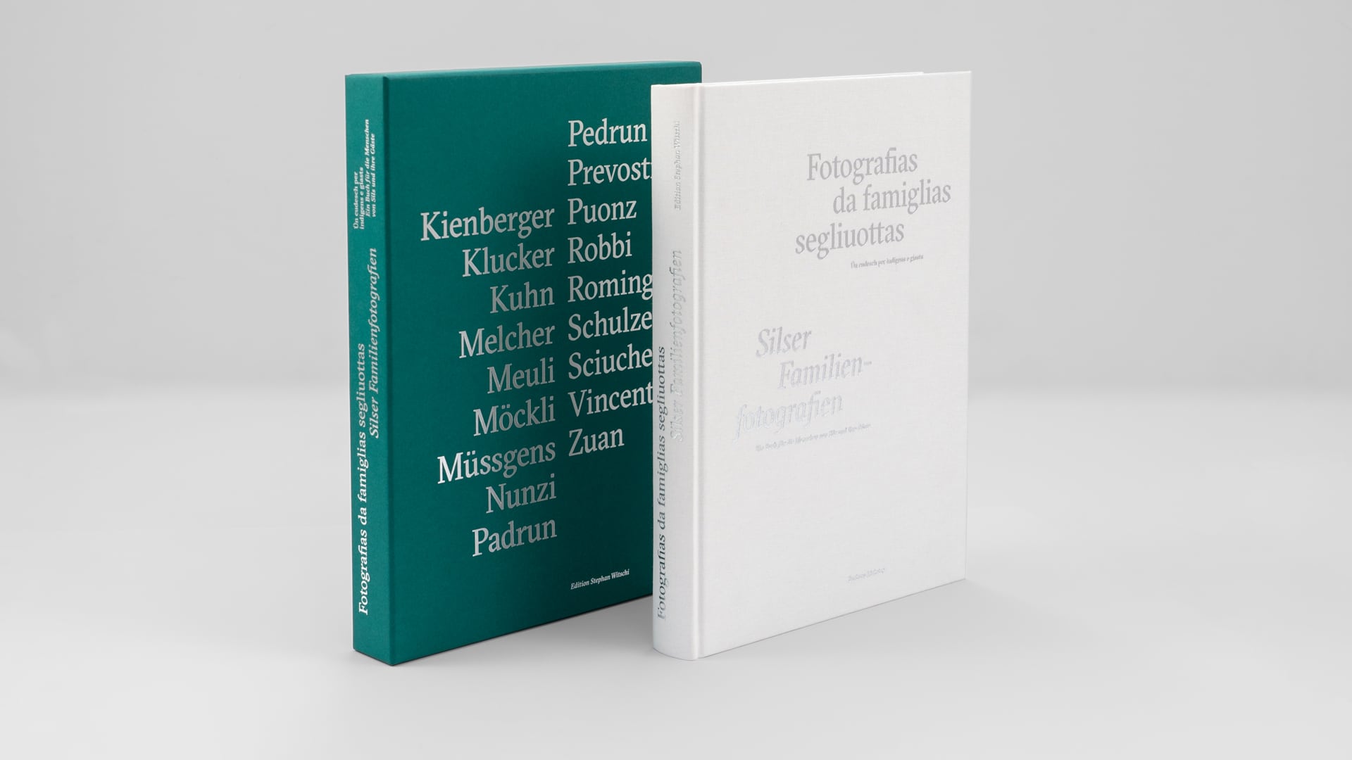 Silser Familienfotografien – Buchgestaltung für die Edition Stephan Witschi — l’équipe visuelle — Grafikatelier