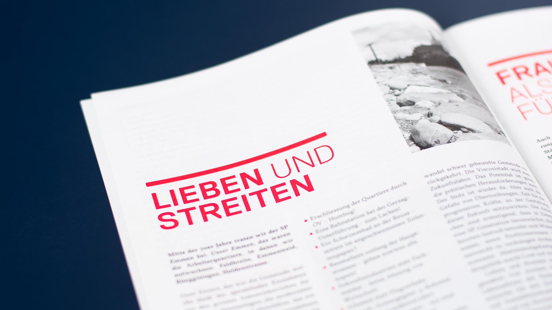l’équipe [visuelle] – Grafik Agentur Emmenbruecke Luzern –  Jubiläumszeitung, Plakate und Karten für das 111 jährige Jubiläum der SP Emmen