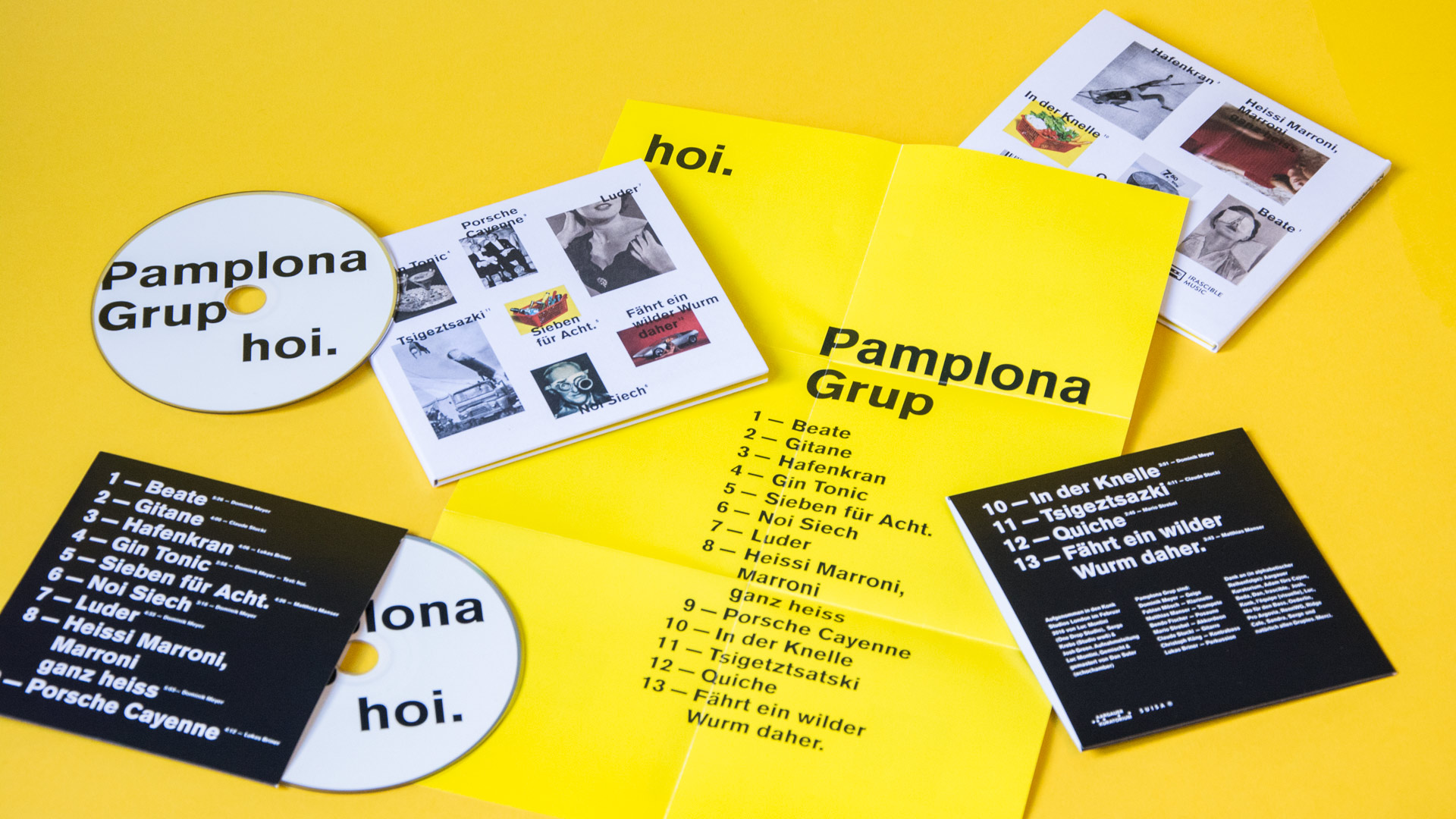 l’équipe [visuelle] – Pamplona Grup – Artwork, Digipack, Plakatgestaltung, Worldmusic, Webdesign, Responsive, Web-Programming, Migros Körbli