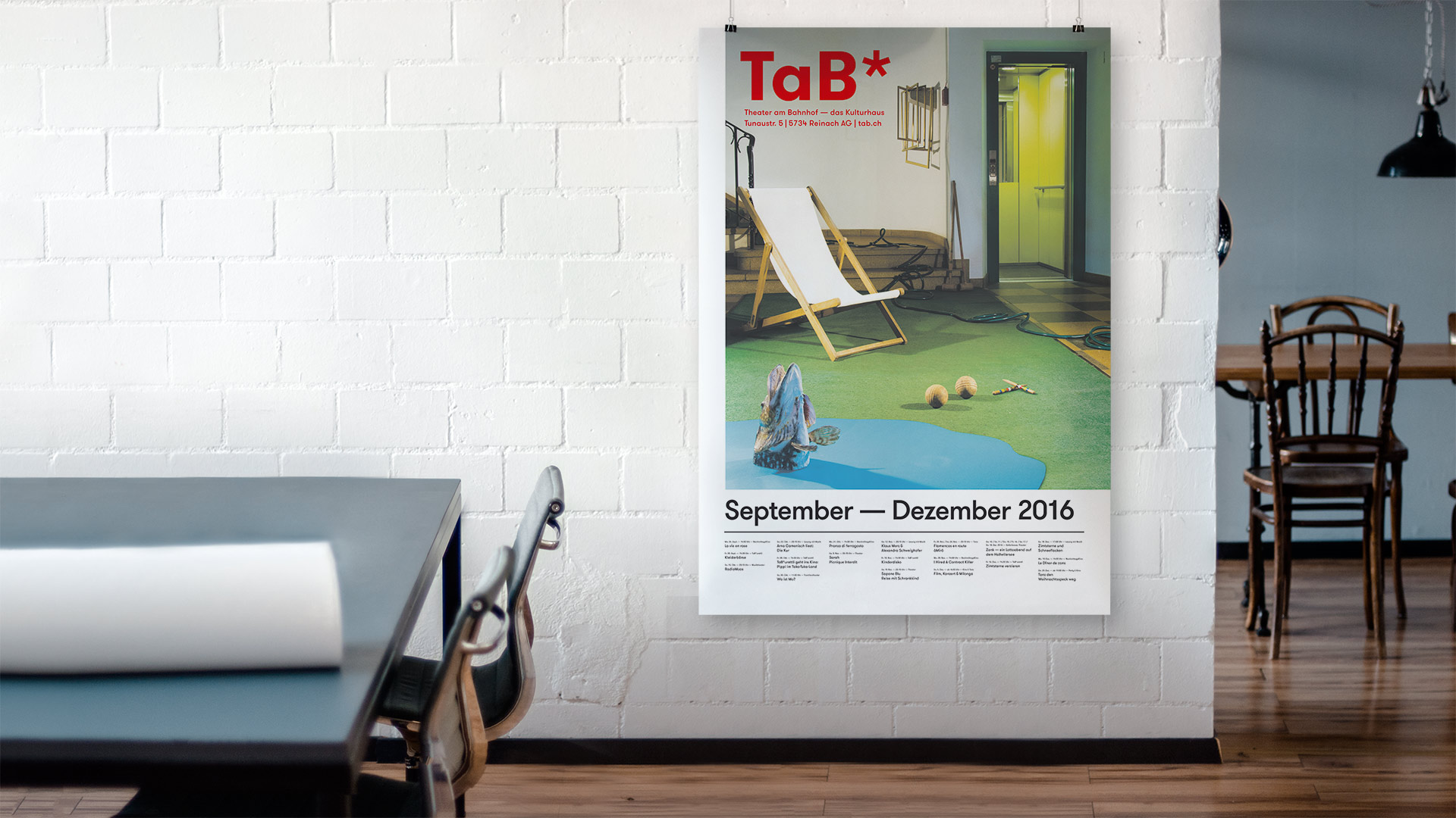 l’équipe [visuelle] – TaB* Theater am Bahnhof – Programmzeitung, Corporate Design, Plakate, Flyer, Kultur