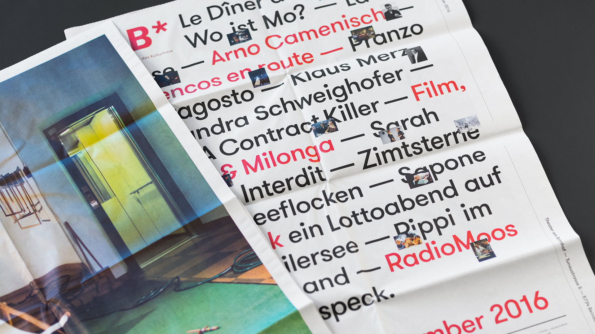l’équipe [visuelle] – TaB* Theater am Bahnhof – Programmzeitung, Corporate Design, Plakate, Flyer, Kultur